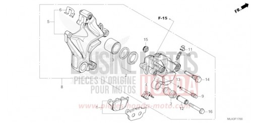 ETRIER DE FREIN ARRIERE CMX1100A2P de 2023